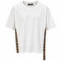 t-shirt girocollo bande logate