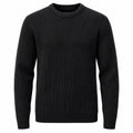 maglione a coste blu