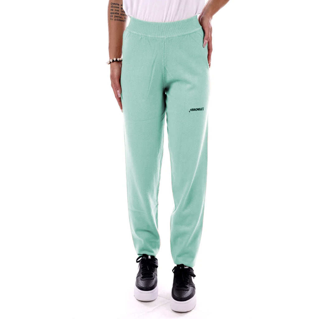 pantalone maglia menta