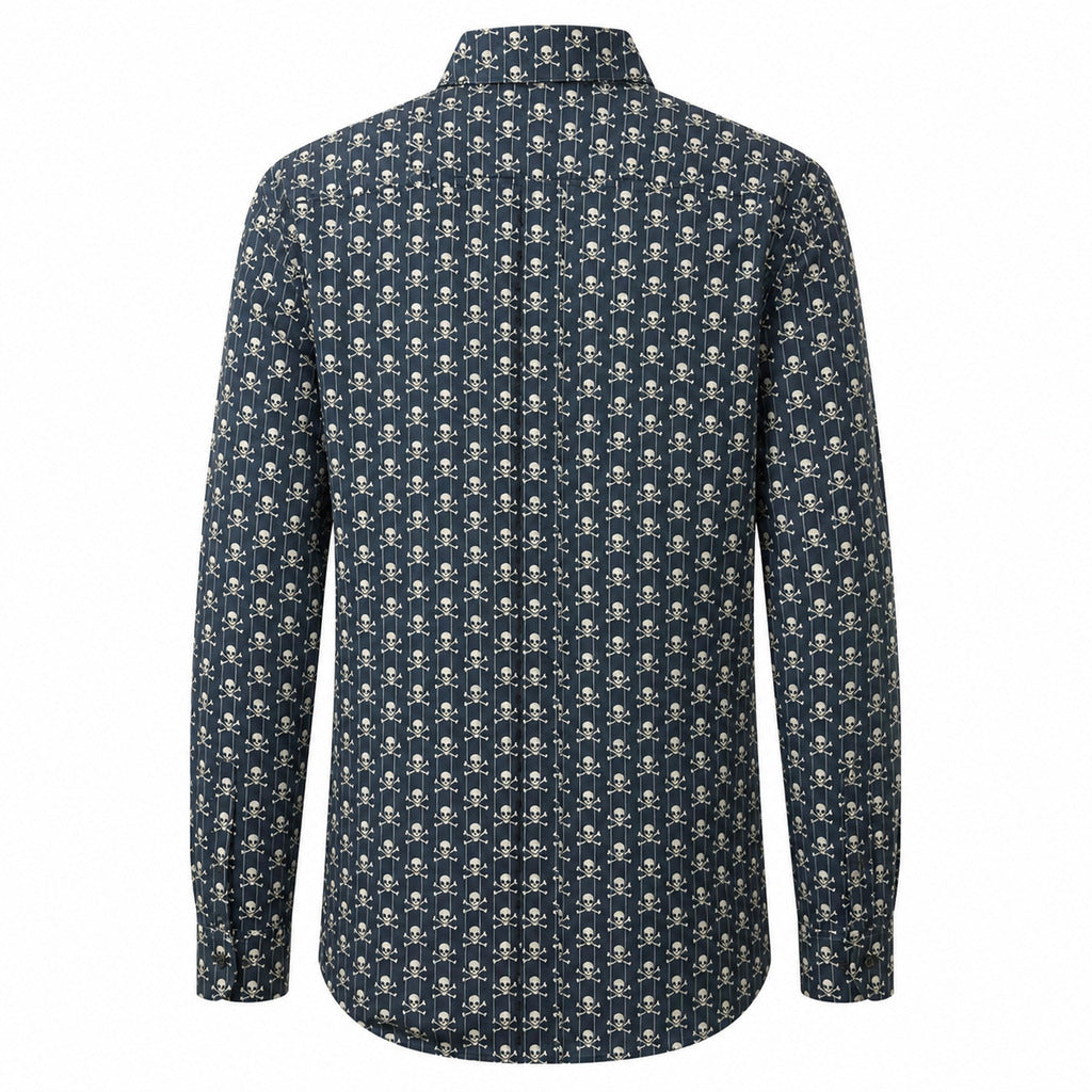 camicia stampa teschi
