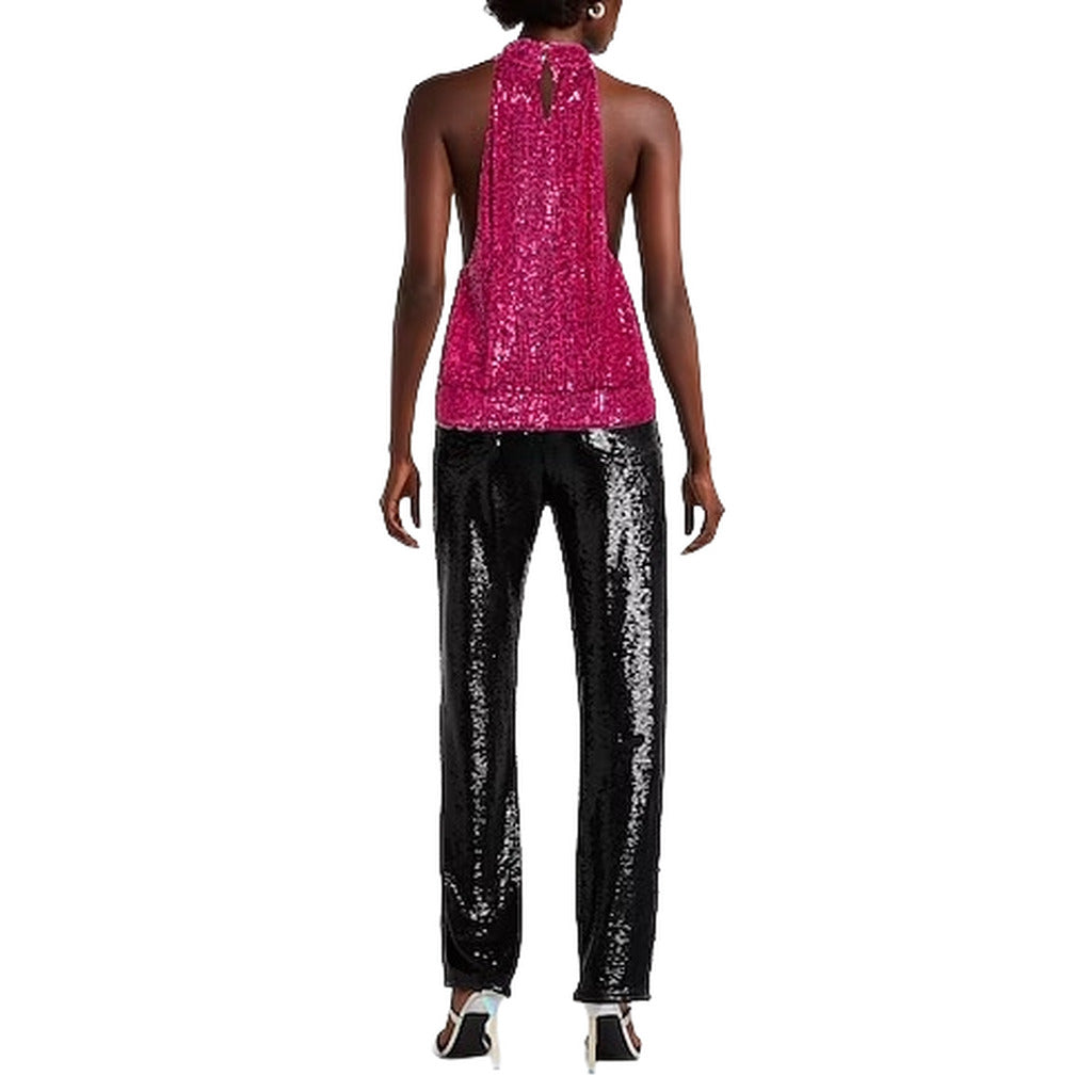abito paillettes fucsia