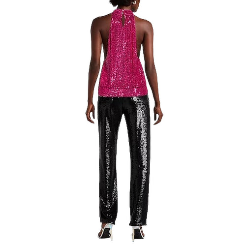 abito paillettes fucsia