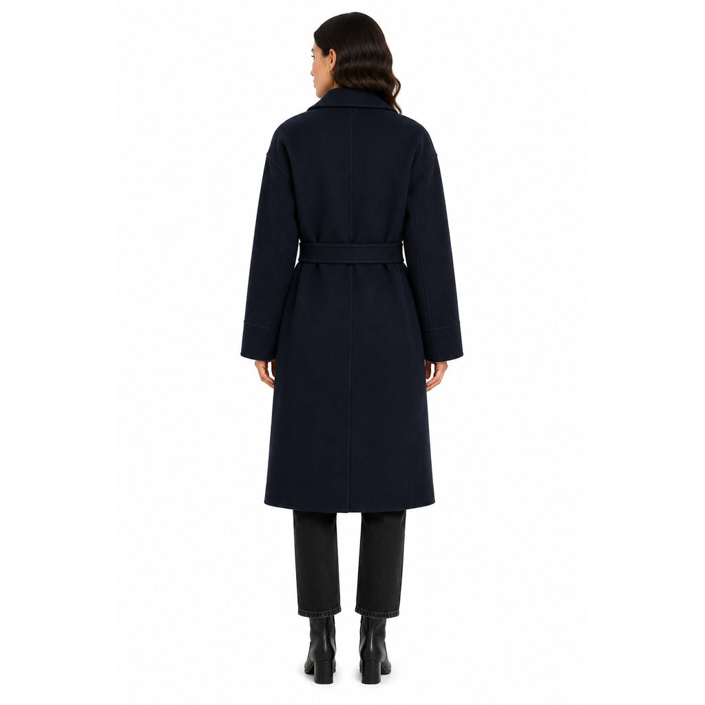 cappotto lana con cintura