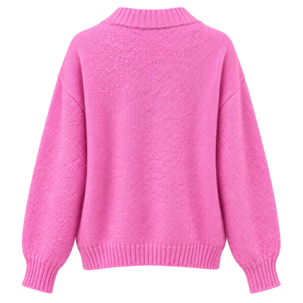 cardigan m/lunga ciclamino