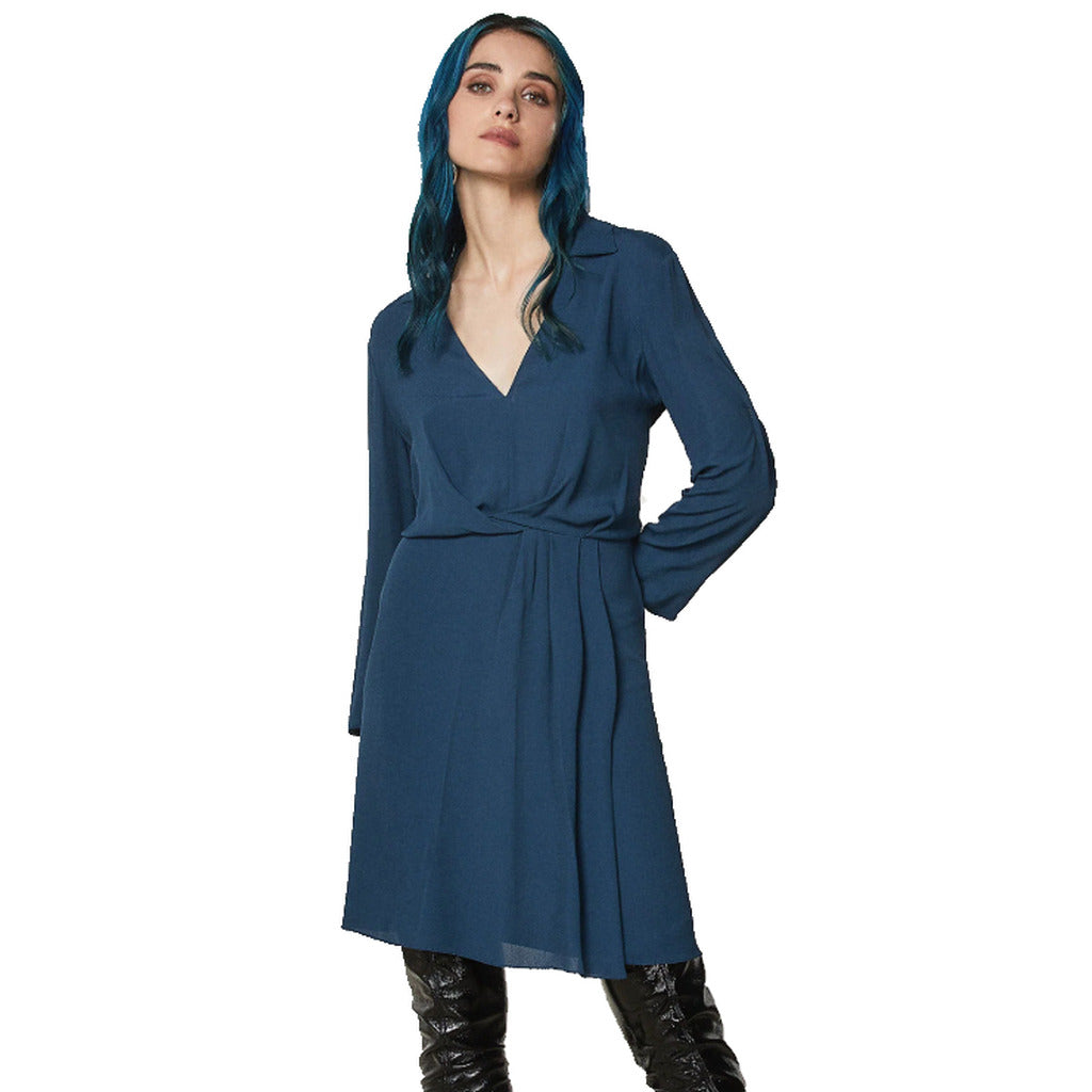 abito midi petrol blu
