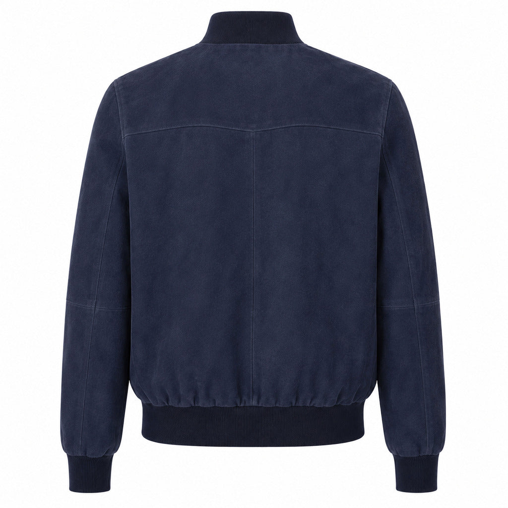 bomber reversibile blu