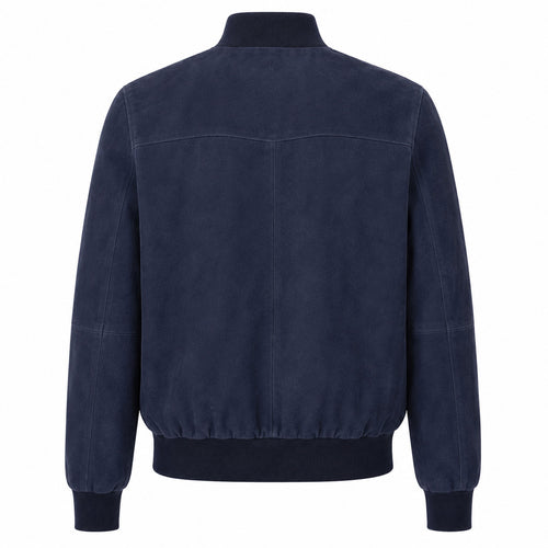 bomber reversibile blu