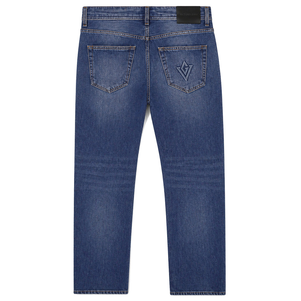 denim slim fit indaco mid