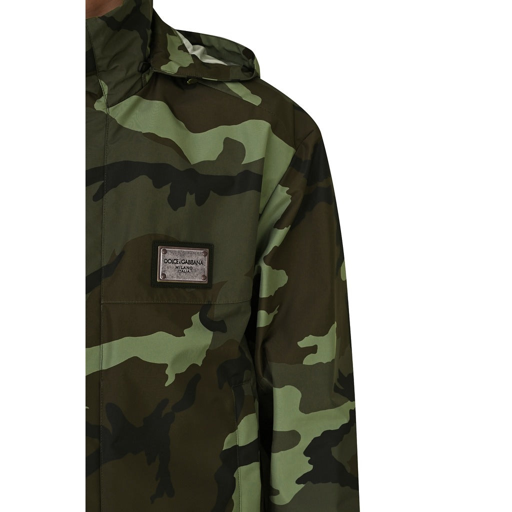 giacca antipioggia camouflage