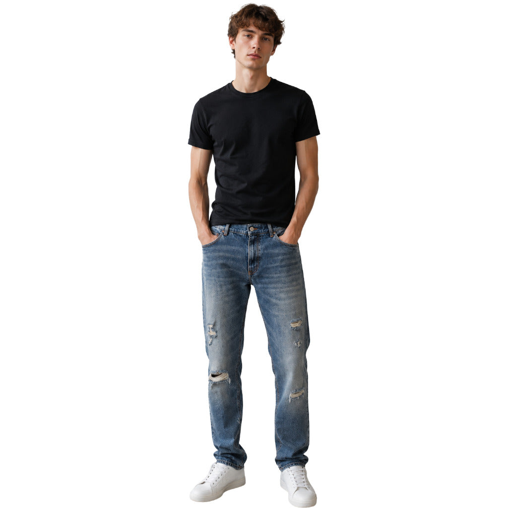 jeans strappati blu
