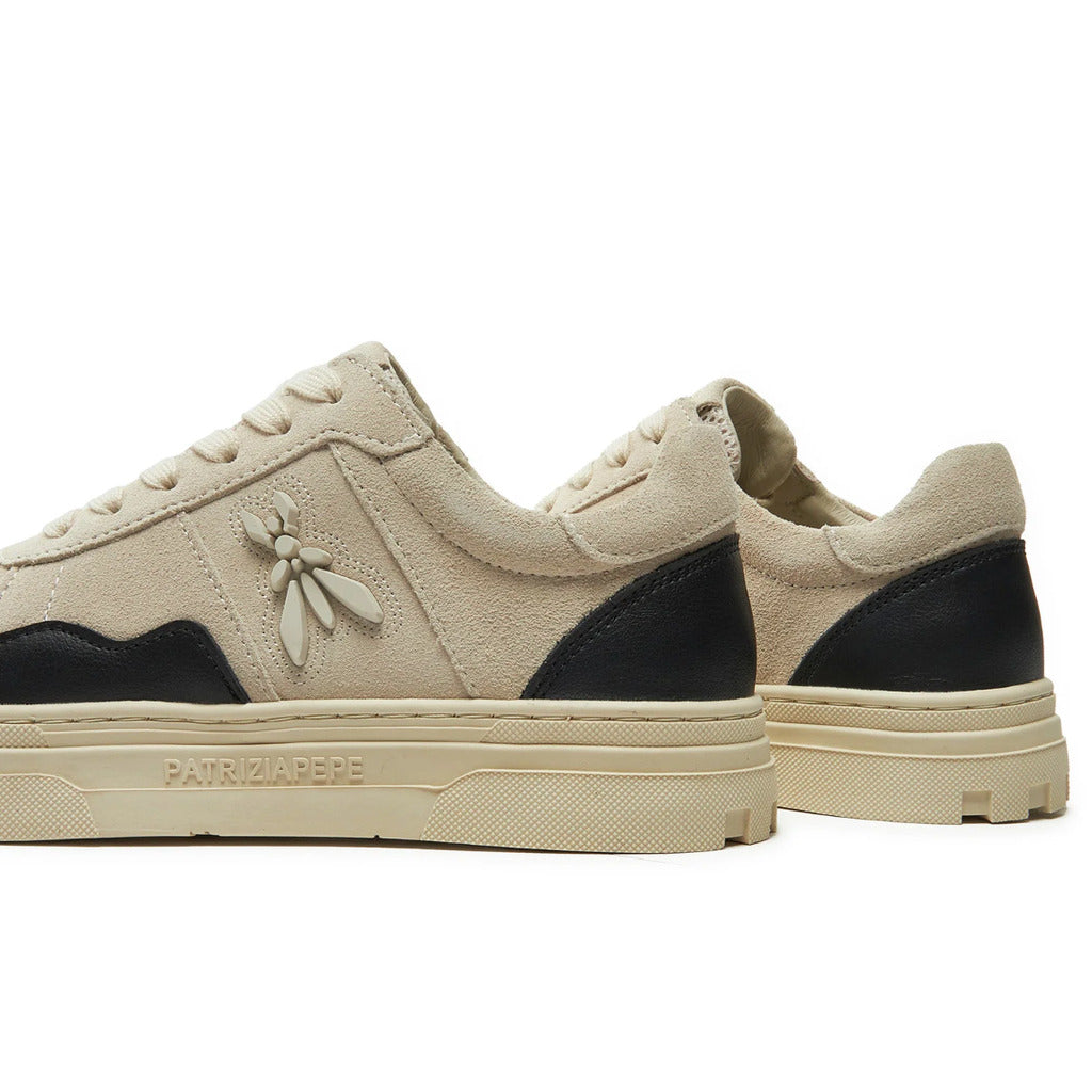sneakers scamosciate beige