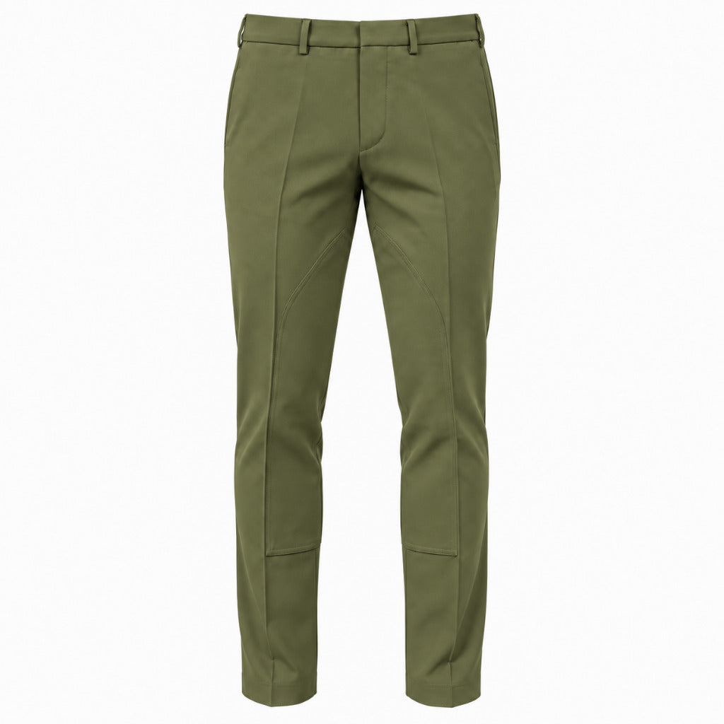 pantalone lana verde