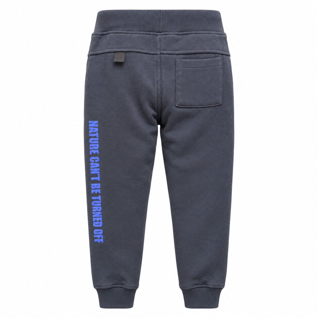 cotton fleece brushed blue
