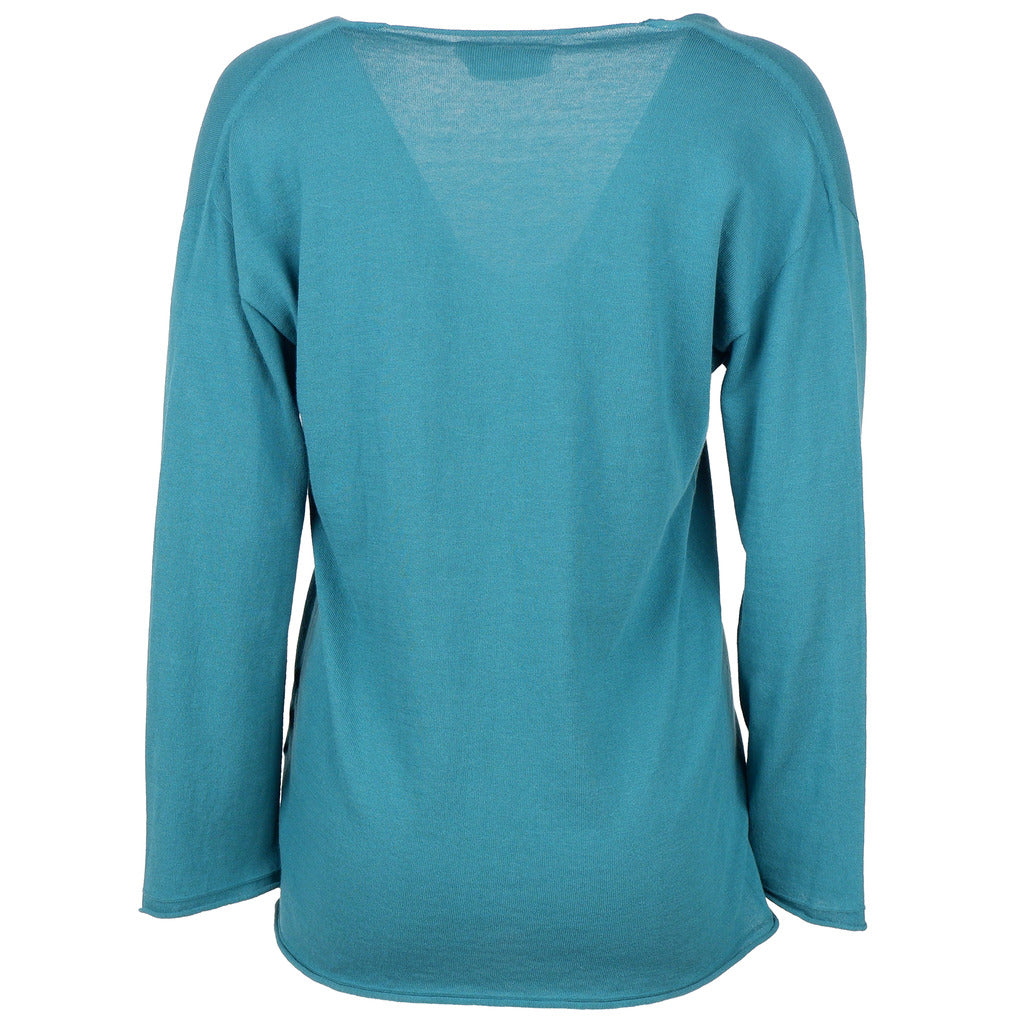maglia scollo V verde