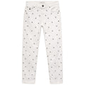 jeans borchiati bianchi