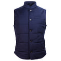 gilet lana blu