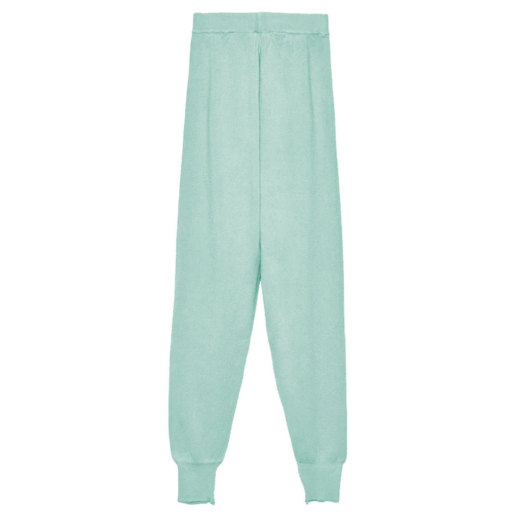 pantalone maglia menta