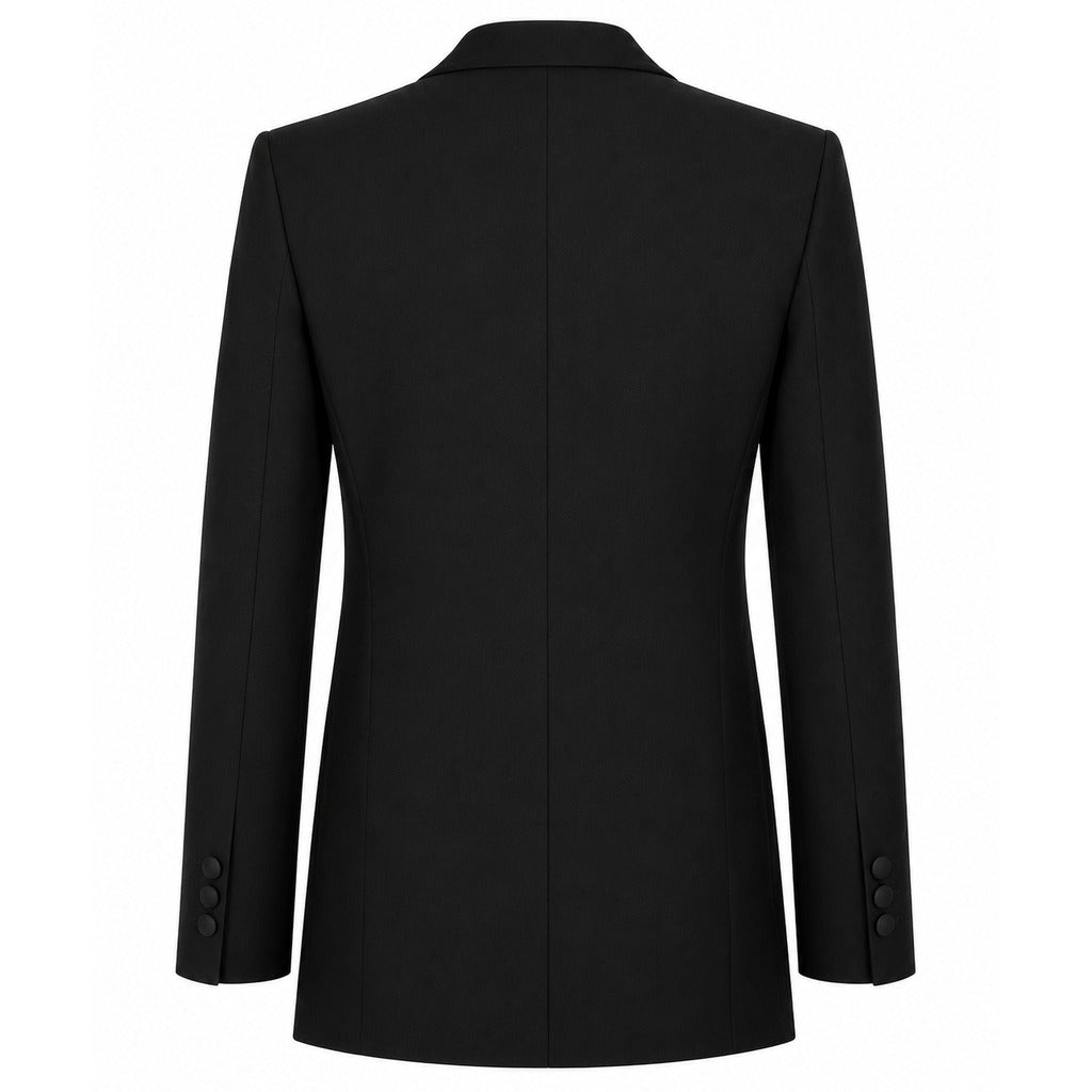 giacca elegante rever bianchi