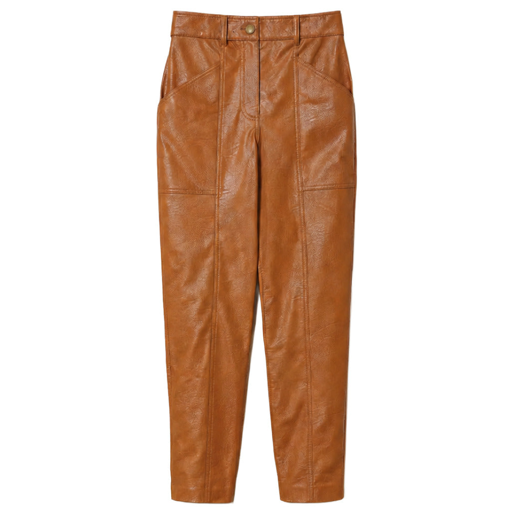 pantaloni effetto pelle