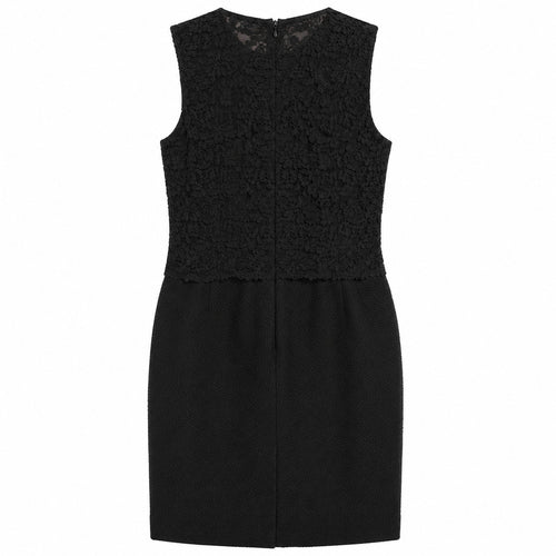 abito nero con pizzo