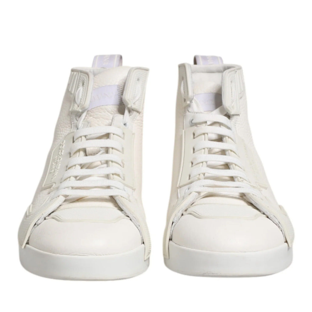 sneaker alta pelle bianca