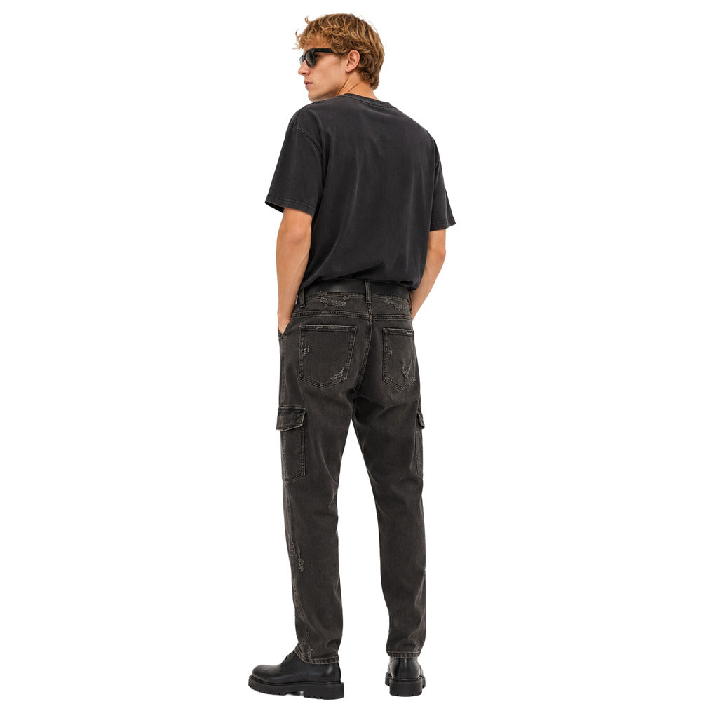 Pantalone in denim cargo