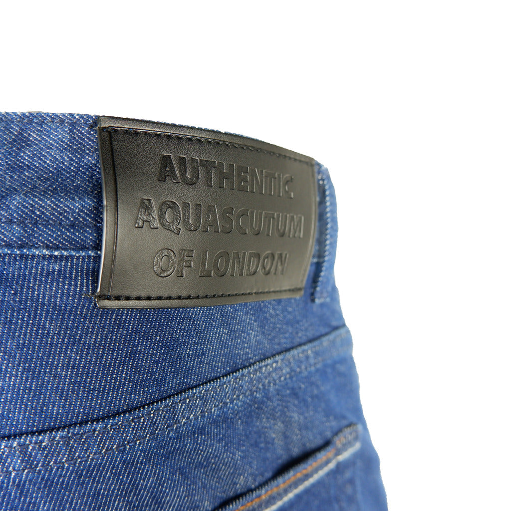 Aquascutum jeans denim da uomo di colore blu scuro