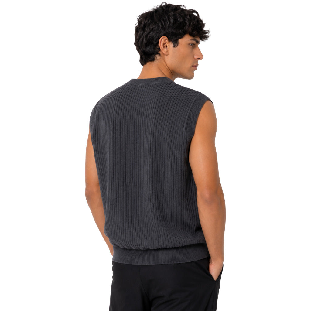 gilet a coste blu