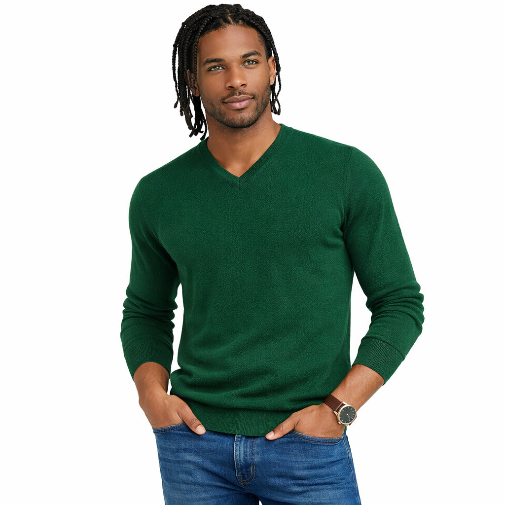 maglia scollo V finezza 12
