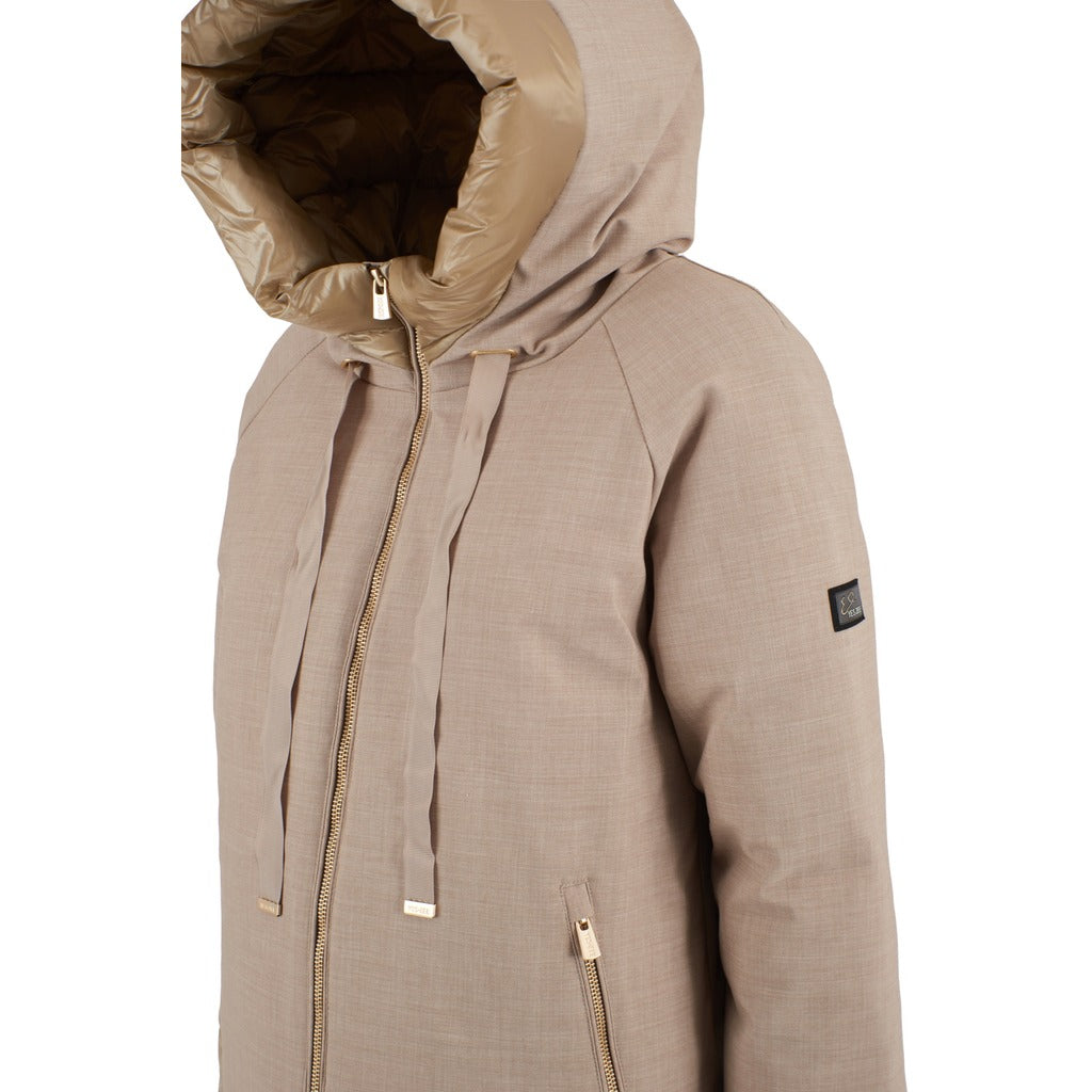 piumino tessuto beige