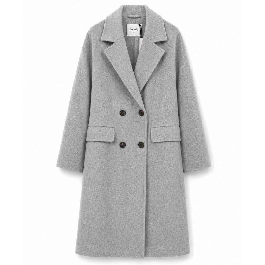 cappotto lungo lana doppiopetto