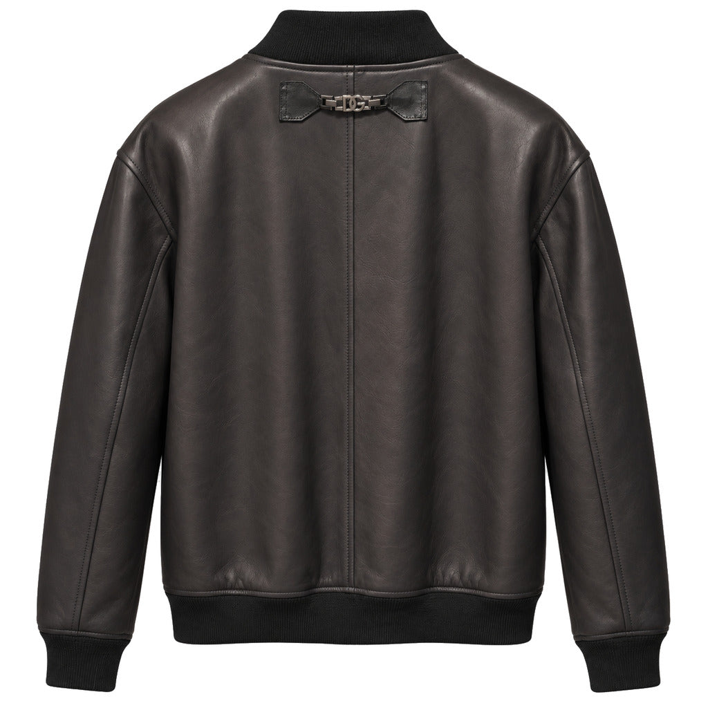 bomber in pelle nera